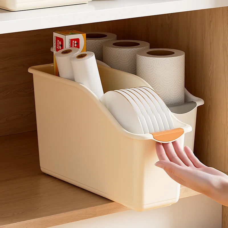 Stackable Plastic Storage Box Set for Space-Saving Organization