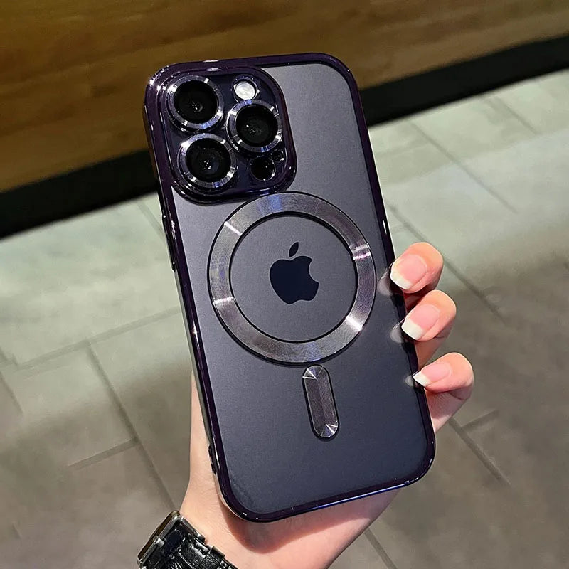 Magnetic Clear Phone Case for Wireless Charging