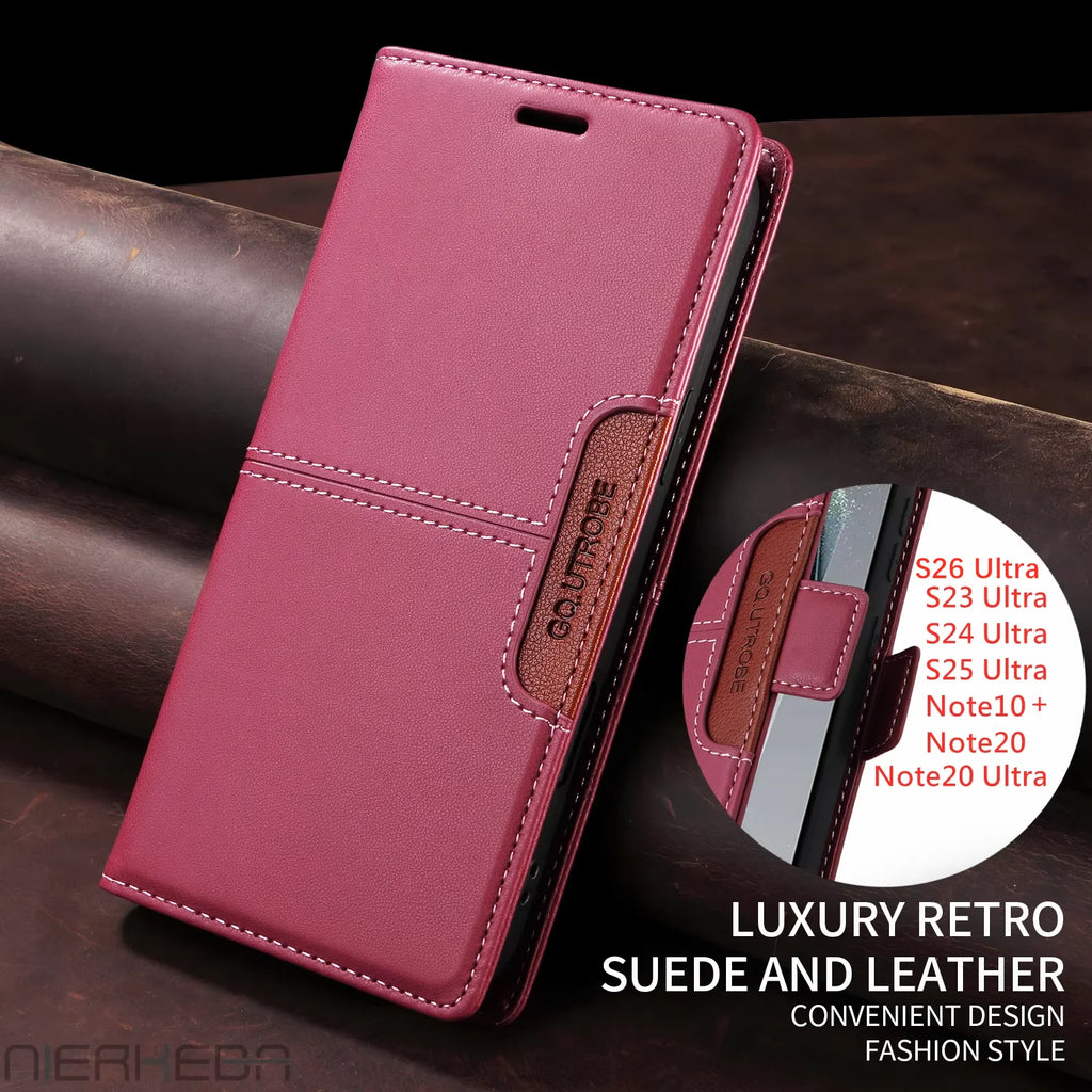 Flip Leather Wallet Phone Case with Card Holder