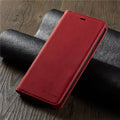 Slim Suede-Feel Leather Wallet Phone Case