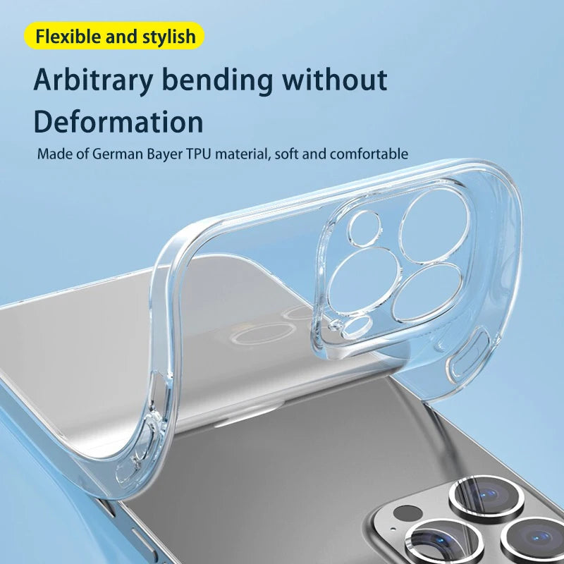 Clear Silicone Phone Case Soft Transparent Protective Cover