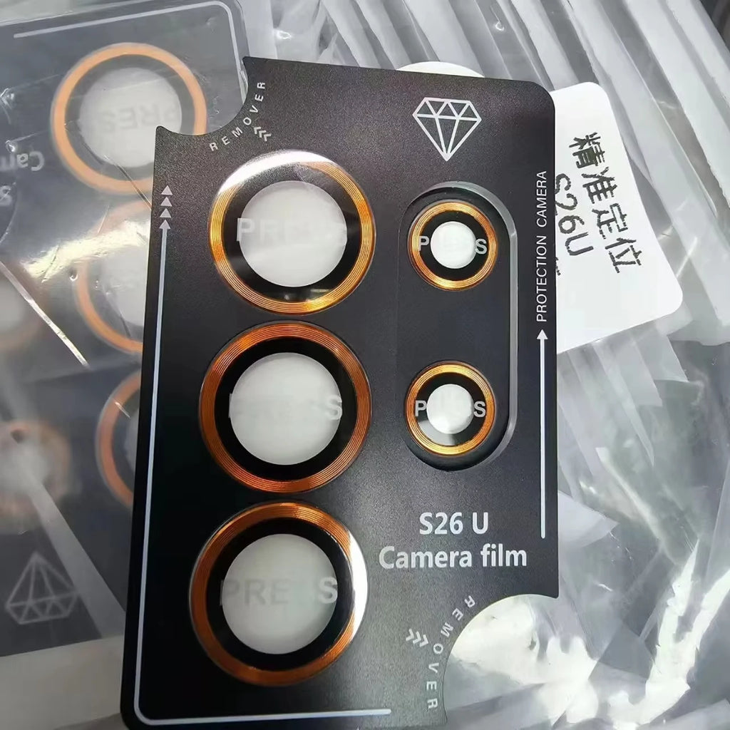 Camera Metal Lens Ring Glass Case For Samsung Galaxy S26 S23 Ultra S24 Plus S25 Ultra Camera Lens Screen Protector Lens Cover