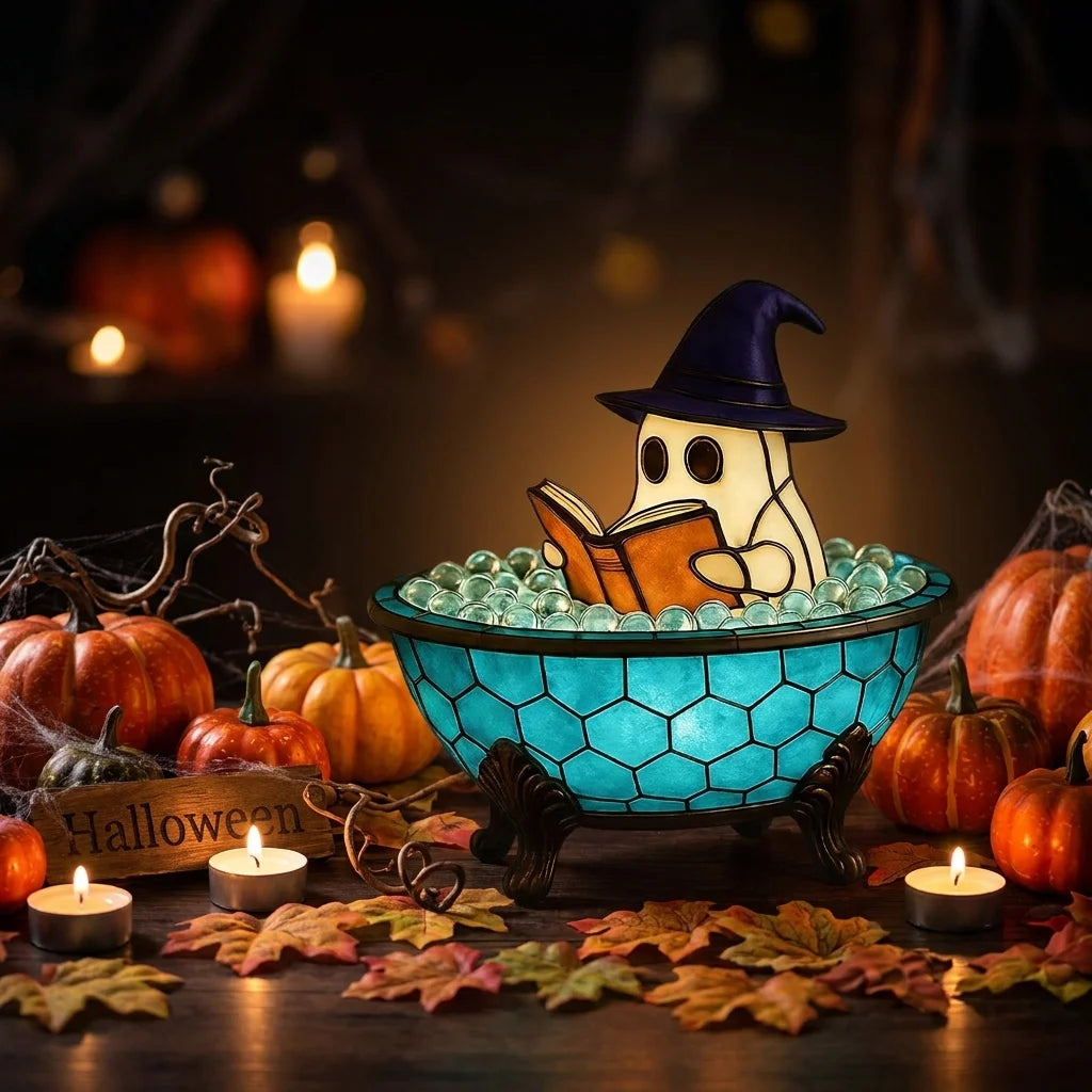Halloween Ghost Table Lamp – Reading Night Light Decor