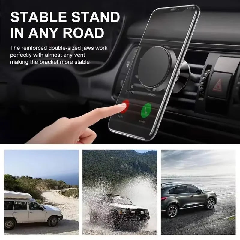 Magnetic Phone Holder Car Mount With Car Air Vent Clip Cellphone Mount Phone Bracket 360 Degree Adjustable Smart Phone Universal