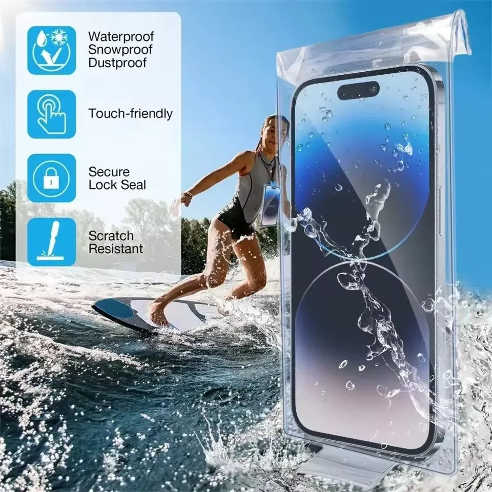 Waterproof Phone Pouch Transparent Underwater Phone Bag