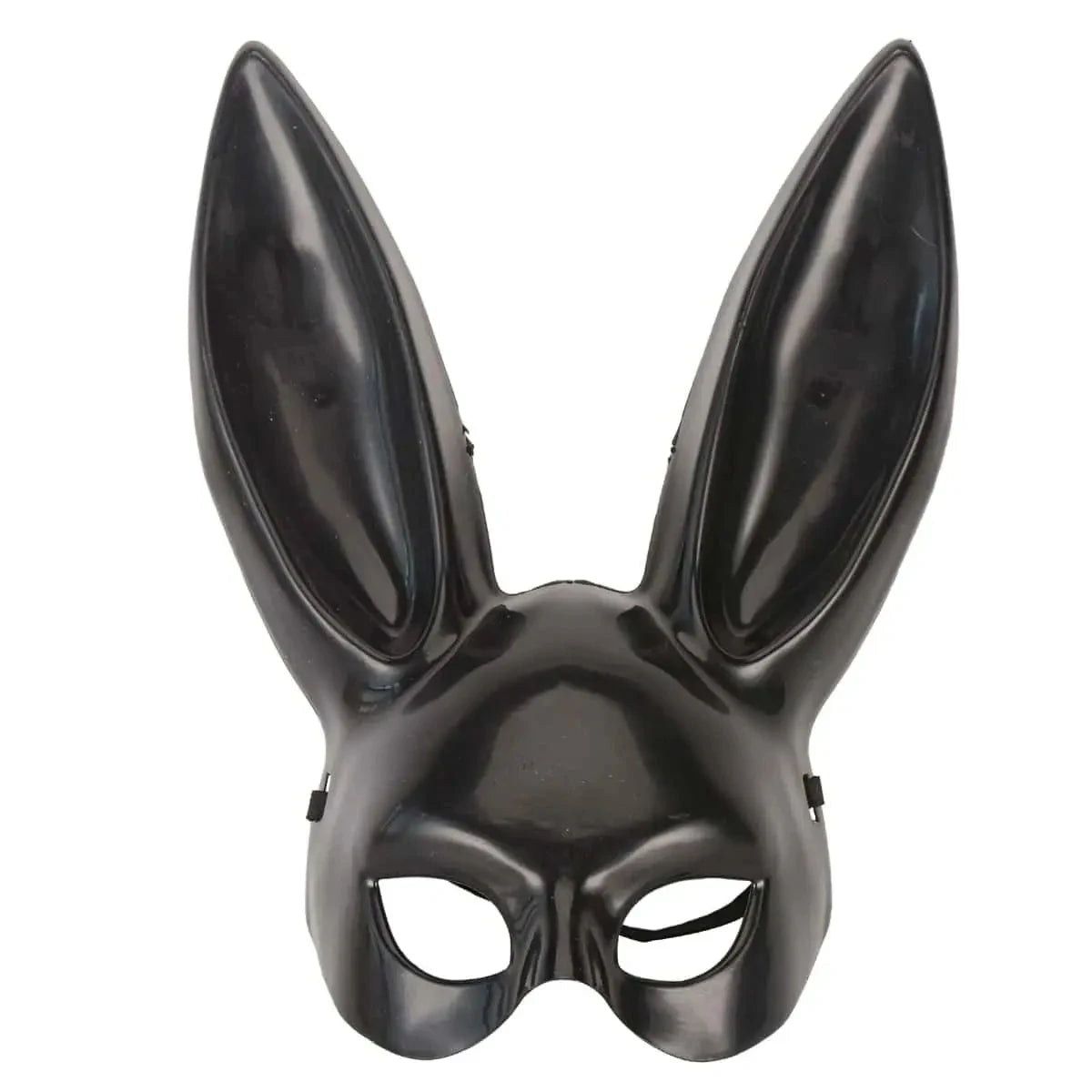 Rabbit Halloween Mask – Black White Bunny Full Face Cosplay