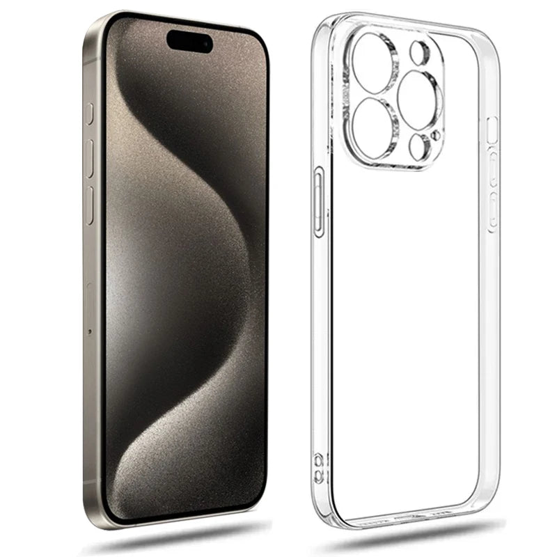Clear Silicone Phone Case Soft Transparent Protective Cover