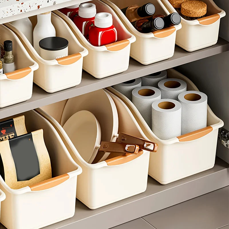 Stackable Plastic Storage Box Set for Space-Saving Organization