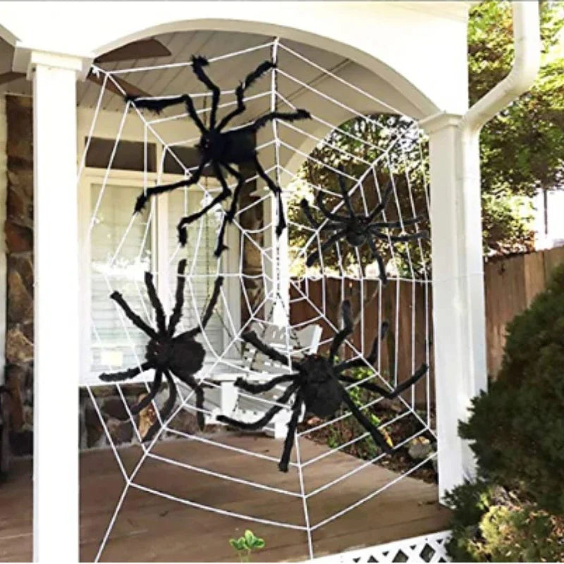 Large Halloween Spider Decoration – Giant Haunted House Prop